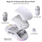 Wireless Ambidextrous Honeycomb Shell Gaming Mouse