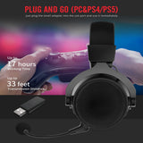 3D Surround Sound Wireless Gaming Headset