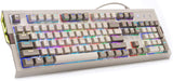 Retro Mechanical Gaming Keyboard PBT Keycaps RGB Backlight - Brown Switches
