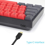 60% Mechanical Keyboard, RGB LED Backlit Wired Gaming Keyboard