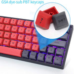 60% Mechanical Keyboard, RGB LED Backlit Wired Gaming Keyboard