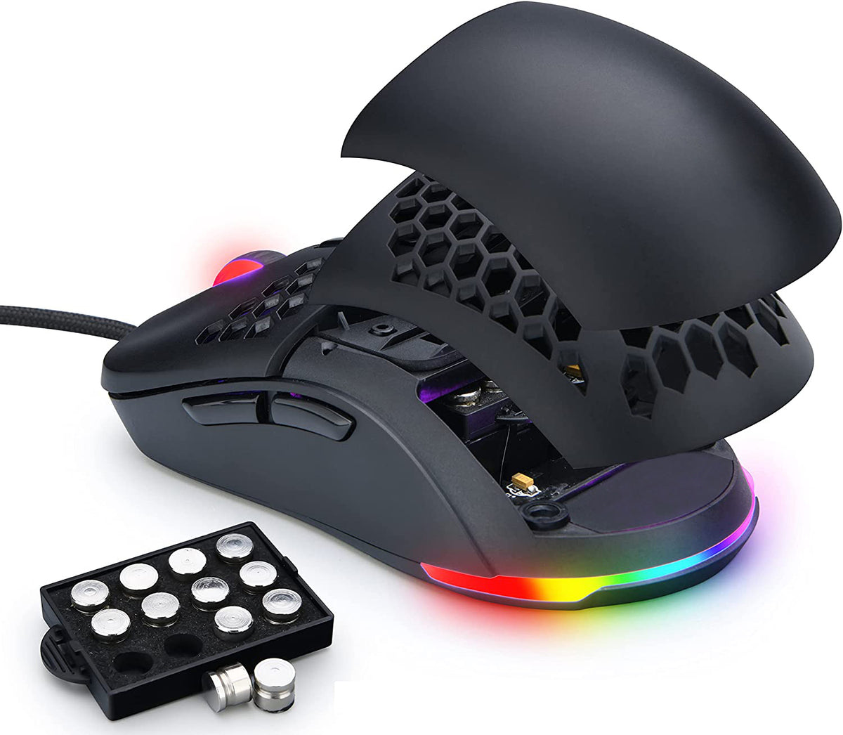 Gaming Mouse, Capteur Pixart 3360, 12000 DPI Souris Gaming Pour Pc
