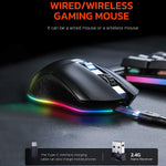 Wireless Gaming Mouse with 7 Programmable Buttons 10000DPI
