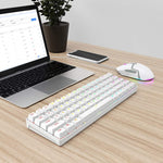 60% Wireless Mechanical Keyboard and Wired Mouse Set -hide-