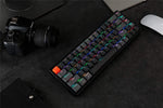 Bluetooth Wireless/Wired Gaming Mechanical Keyboard - Compact 68 Keys Backlit for Mac Windows