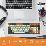 Wireless Mechanical Keyboard Bluetooth 5.1 N-Key Rollover for Mac Windows, Carbon