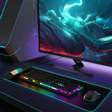 Wireless Charging Extended RGB Mouse Pad 