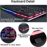 Wired RGB Backlit Gaming Keyboard and Mouse