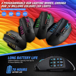 Pro Wireless MMO & FPS Gaming Mouse Optical Sensor